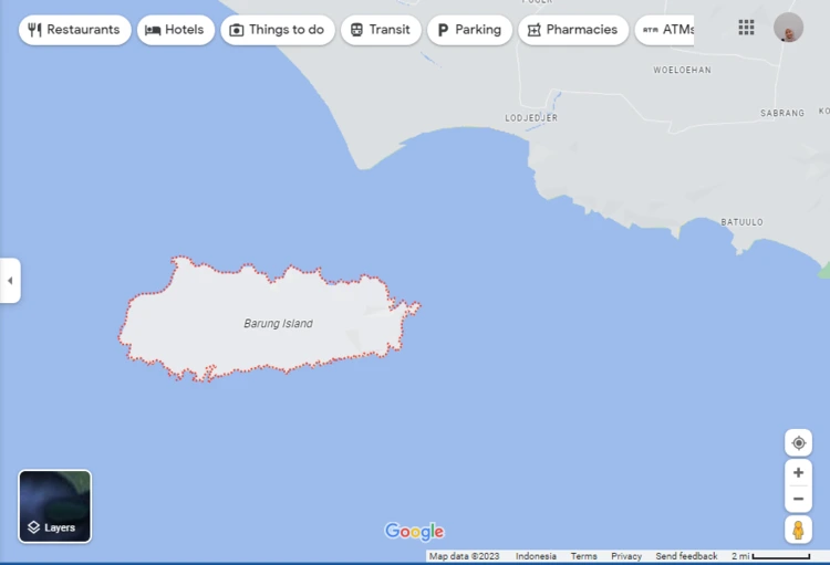 Rute Menuju Pulau Nusa Barong