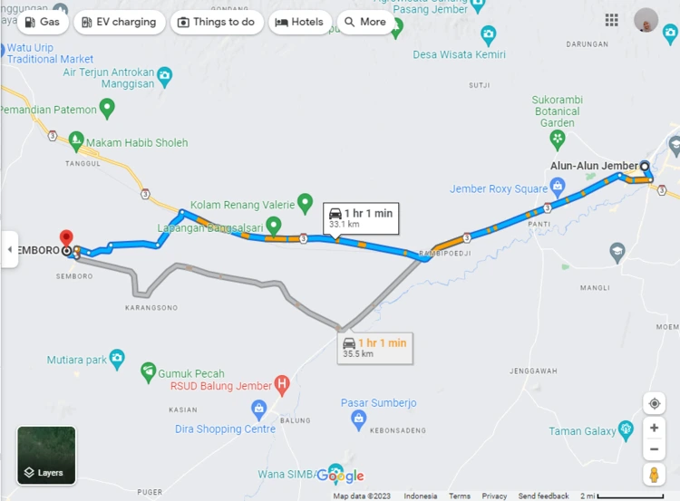 Rute Menuju Wisata Loko Lori