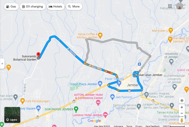 Rute Menuju Taman Edukasi Botani