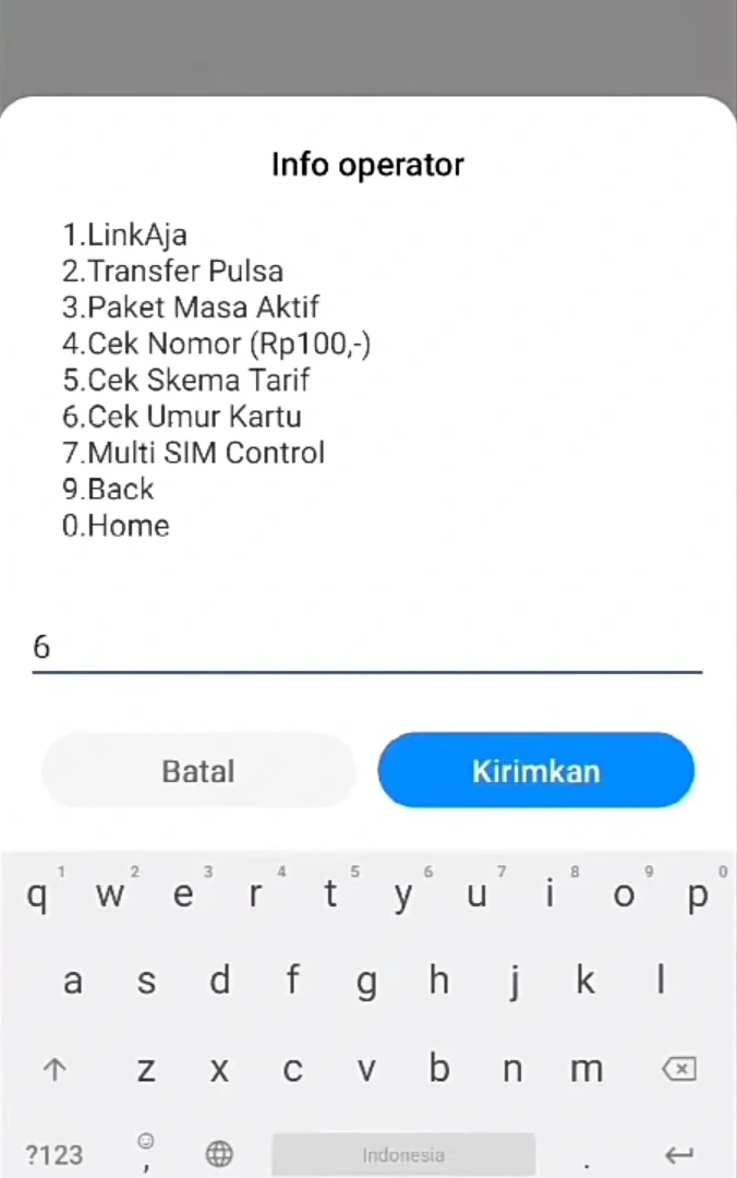 Pilihlah angka 6