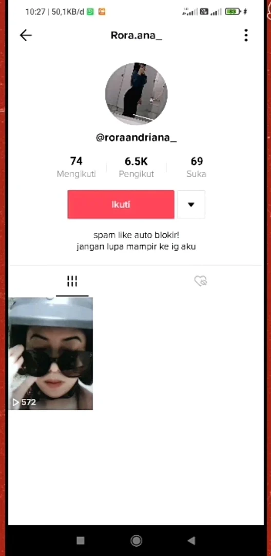 Buka akun tiktok