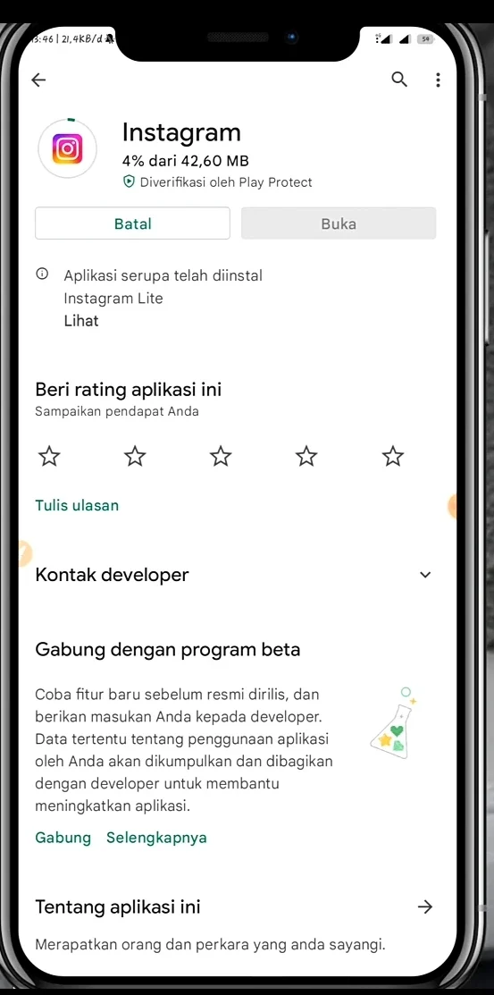 Tunggu saja proses installnya