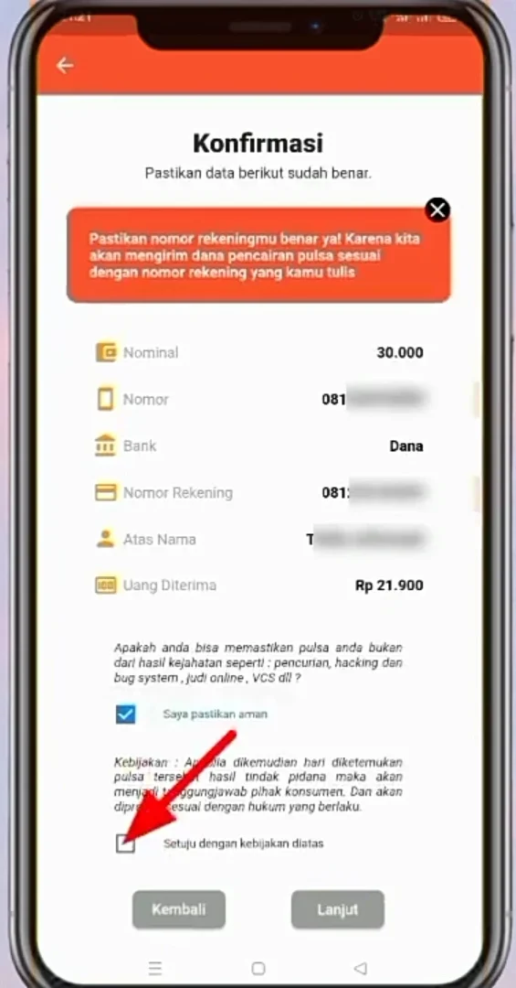 setuju dengan kebijakan