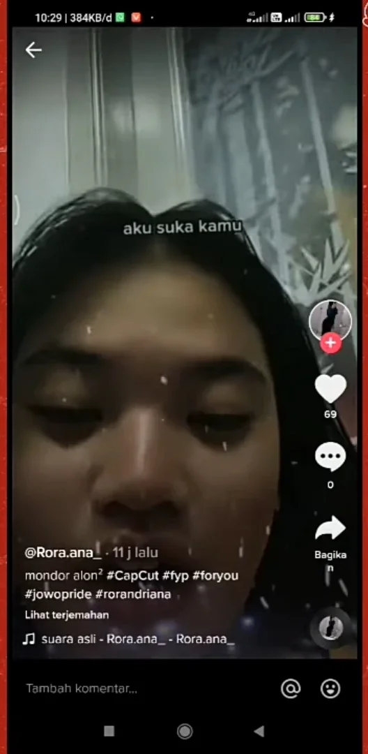 buka video postingannya