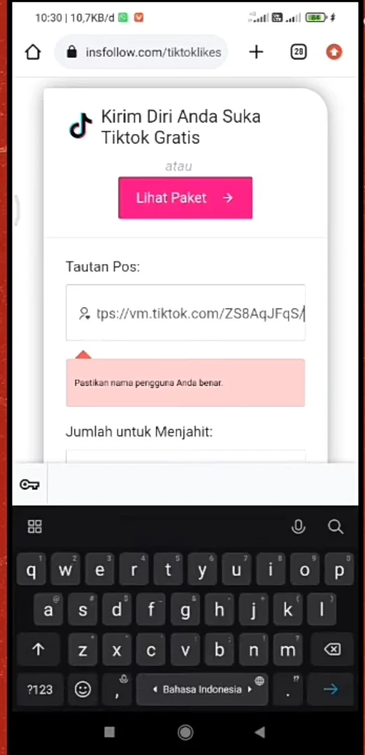 paste salinan URL