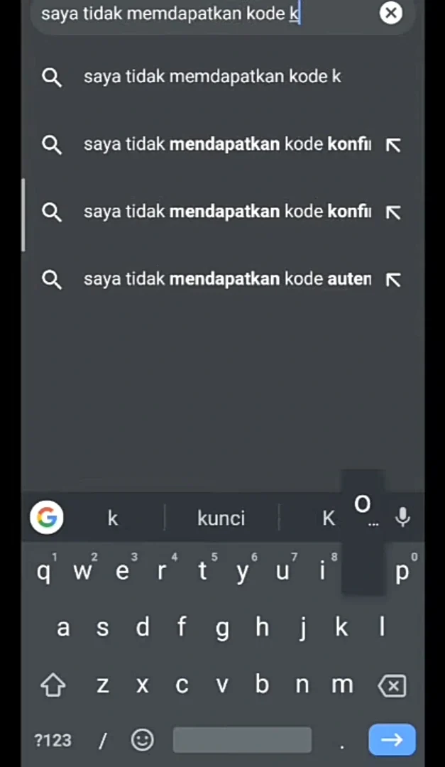 saya tidak mendapatkan kode konfirmasi Facebook