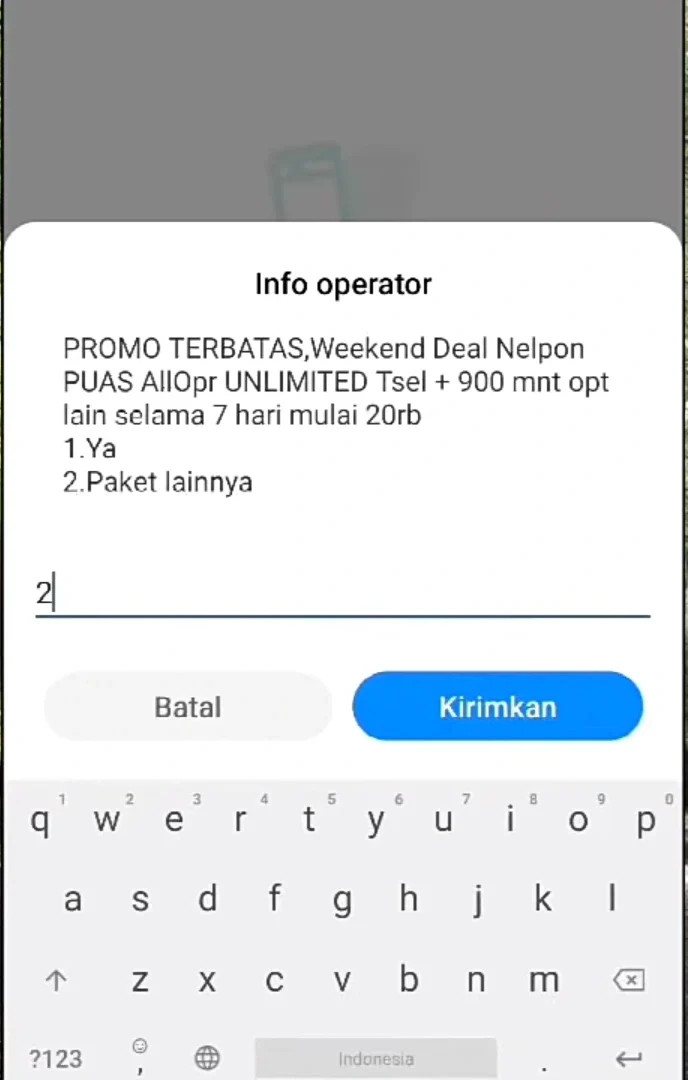 memilih angka 2