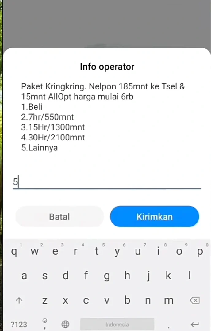 pilih angka 5