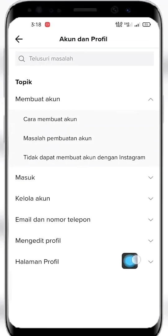 akun dan profil