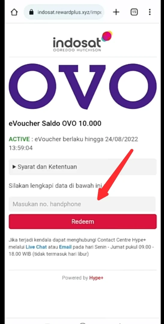 nomor hp terdaftar Ovo