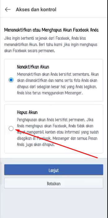 Cara Menghapus Akun Facebook Lite