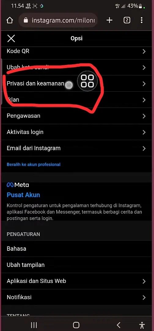 privasi dan keamanan