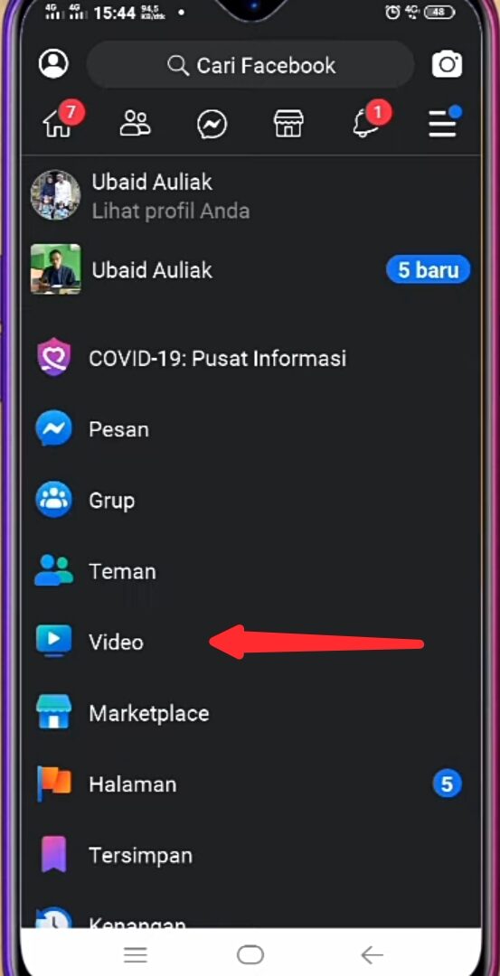 klik menu video