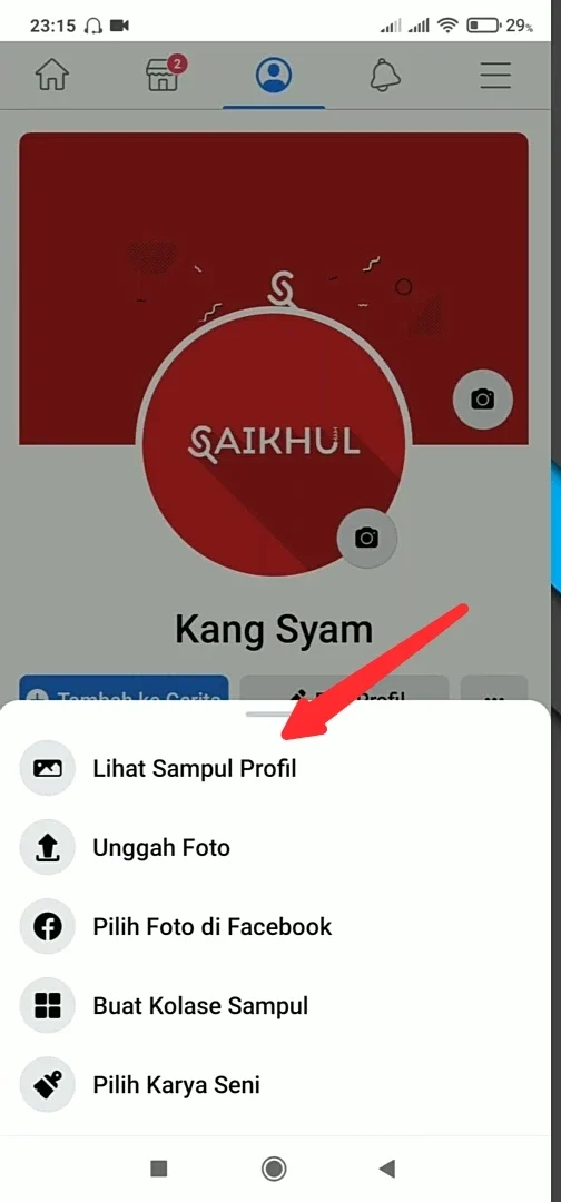 lihat sampul profil