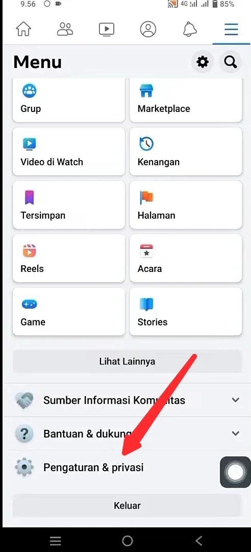 pengaturan dan privasi