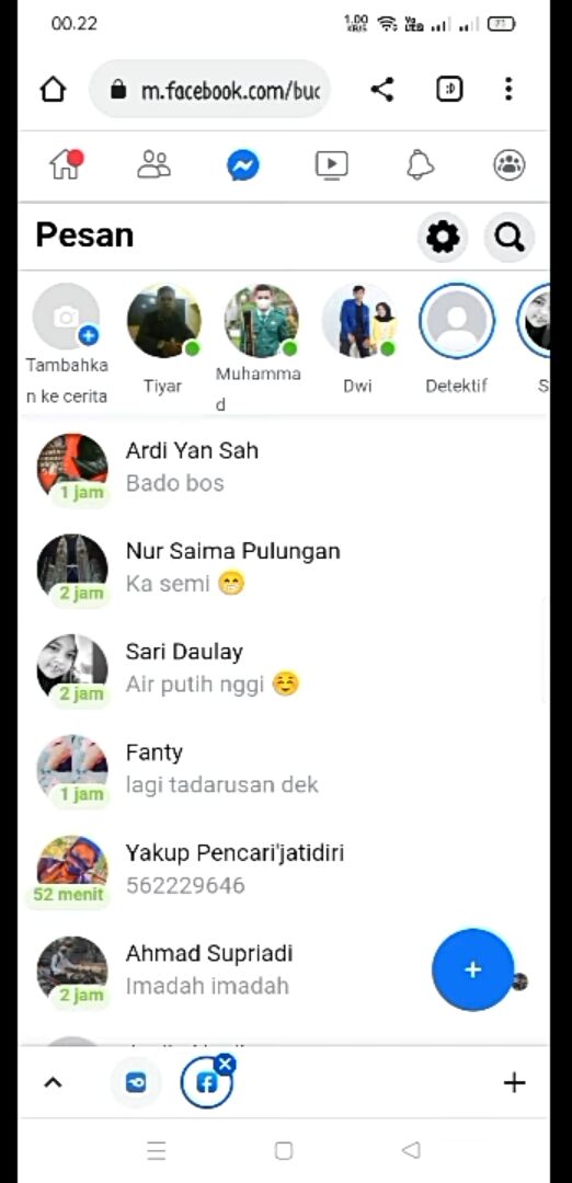 klik menu pesan