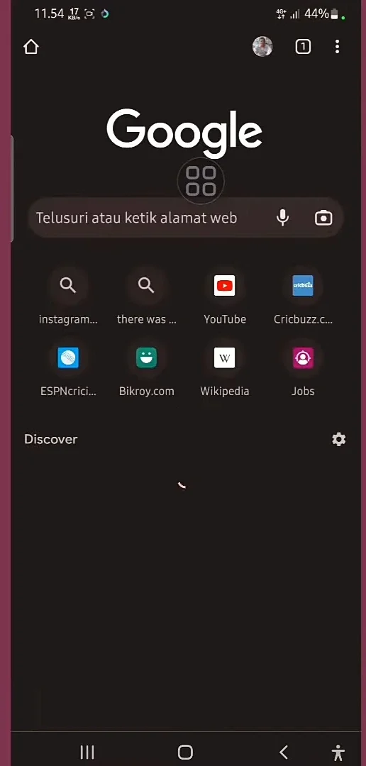 masuk ke browser