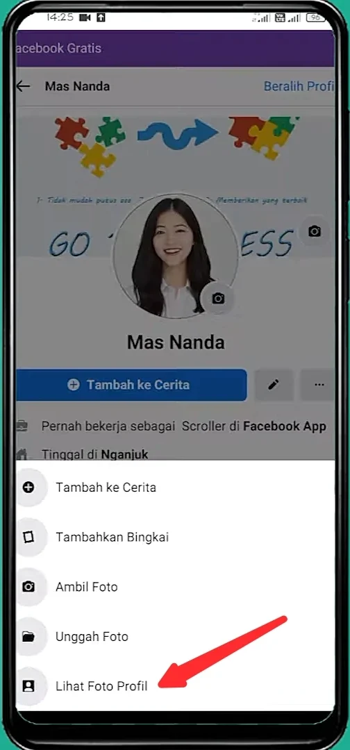 opsi lihat foto profil