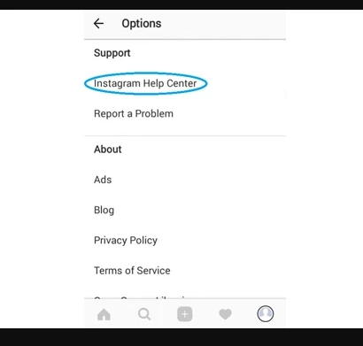 Instagram help Center