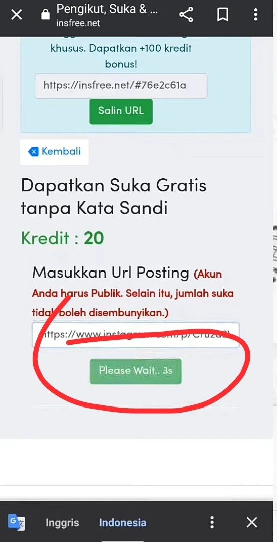 menunggu prosesnya