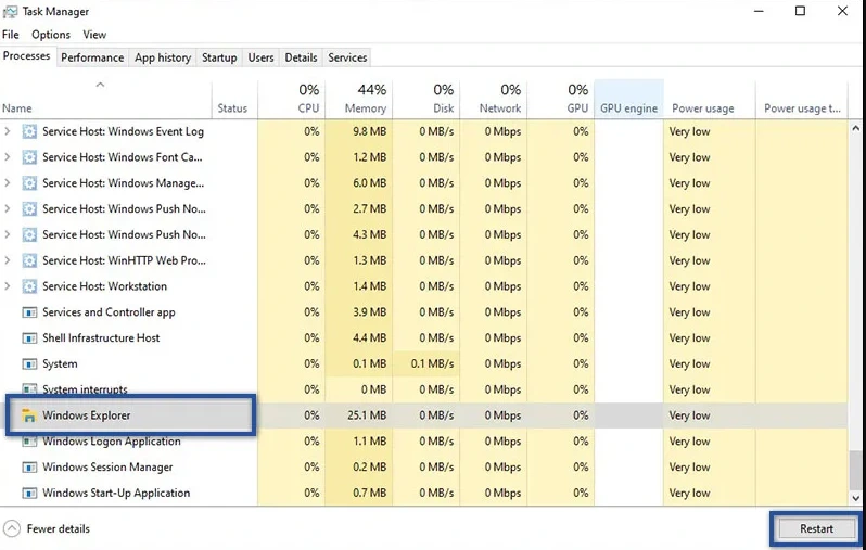 pilih task manager