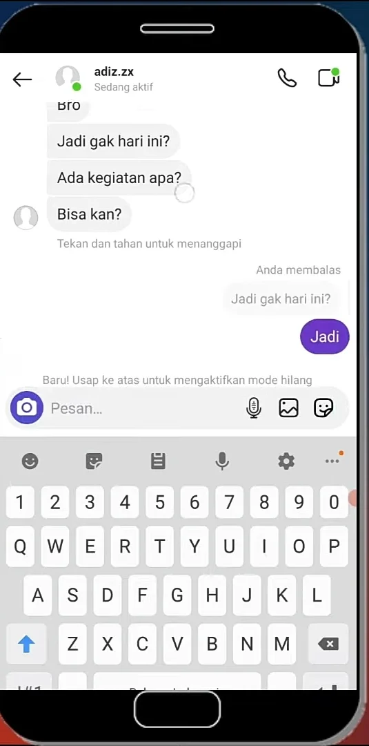 langsung menjawab pertanyaan