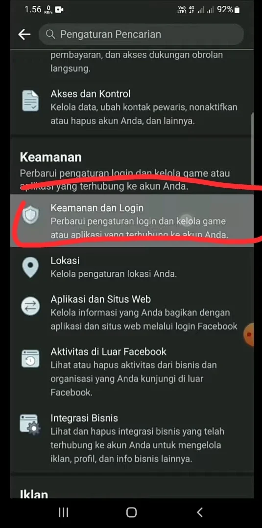 keamanan dan login