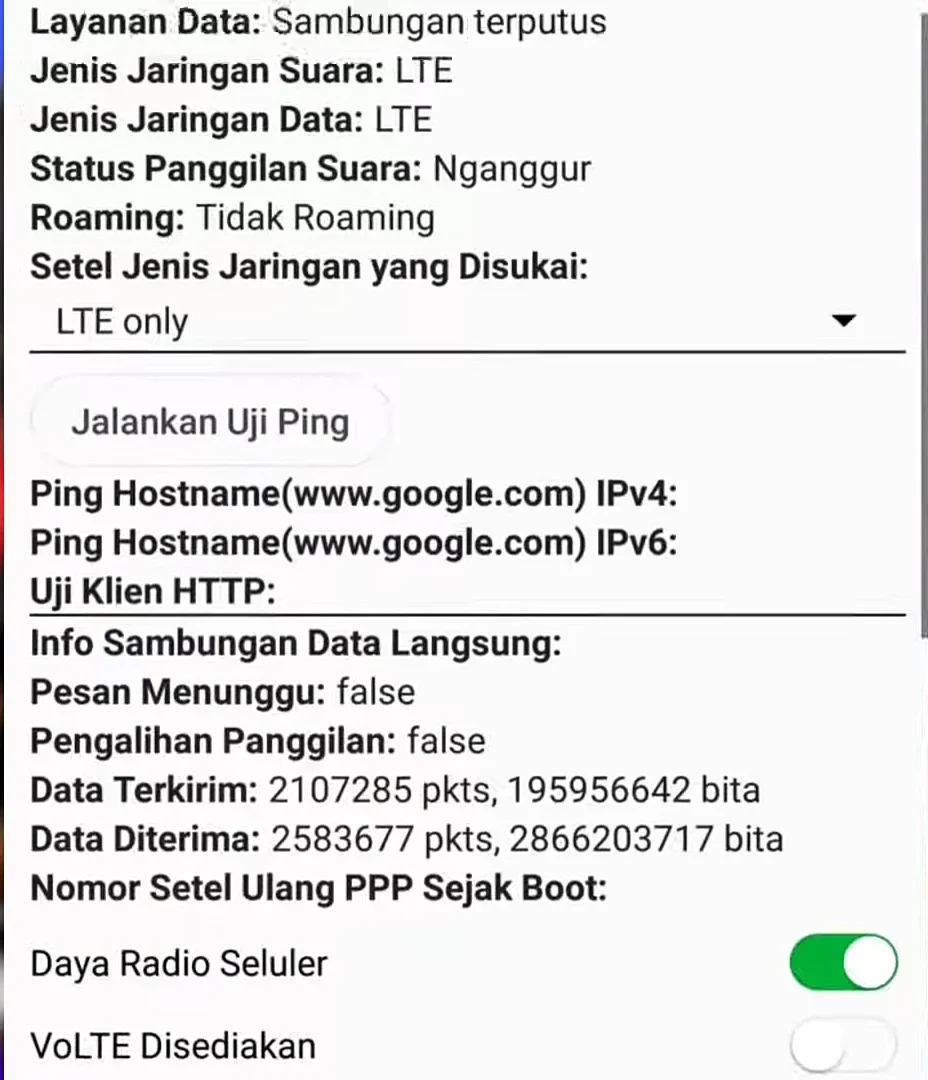 muncul beberapa informasi