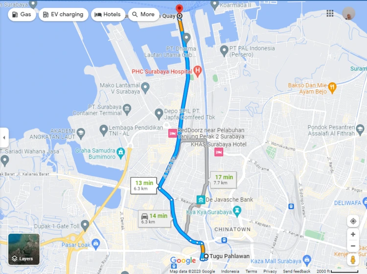 Rute Menuju Surabaya North Quay