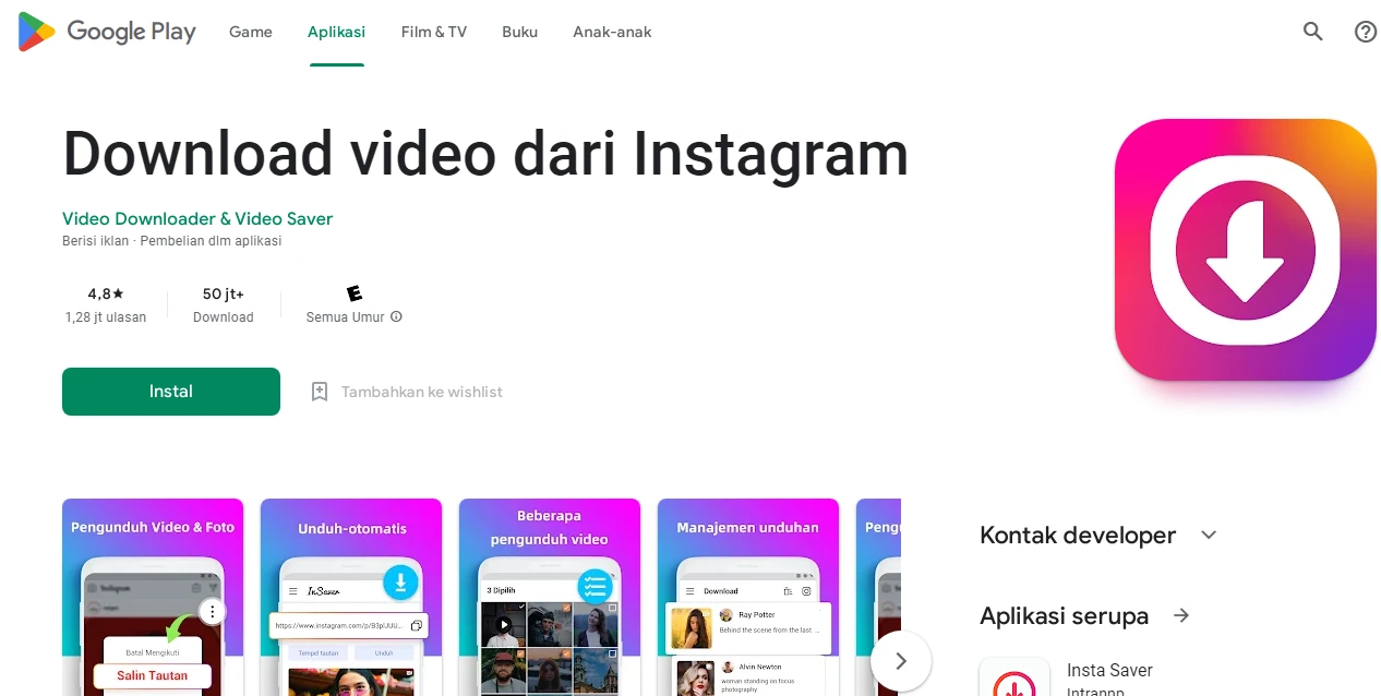 Foto And Video Downloader For Instagram