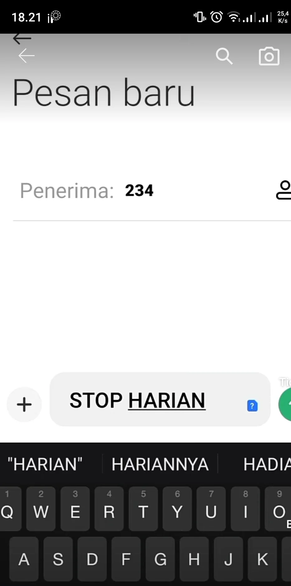 stop harian