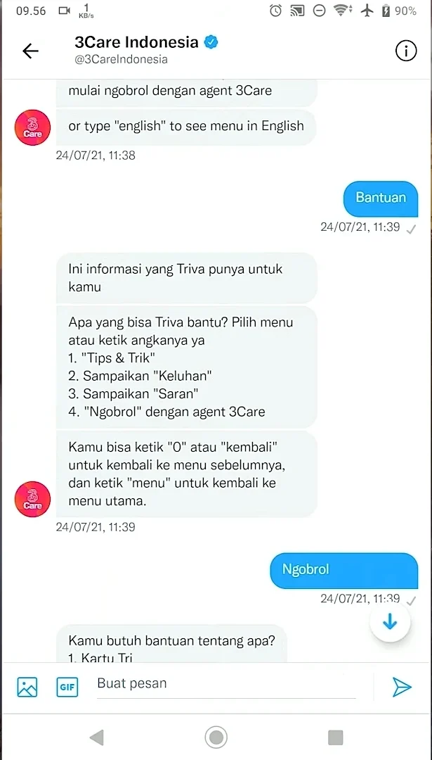 ditanyai apa yang Anda butuhkan