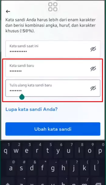 Cara Mengganti Password Instagram