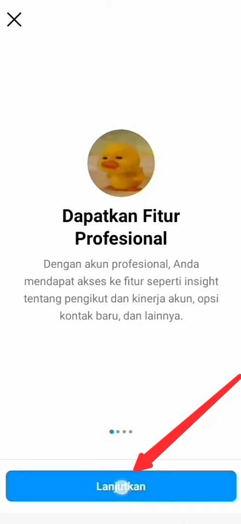 klik lanjutkan