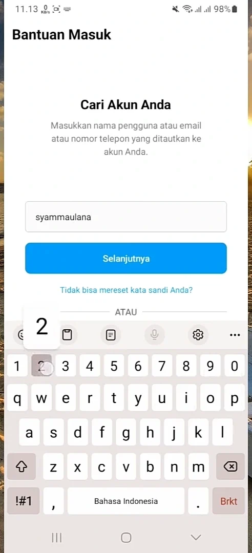 nama akun fake