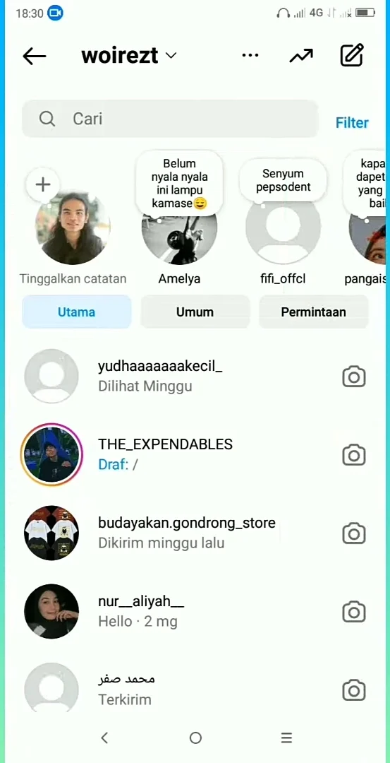 masuk saja ke bagian pesan