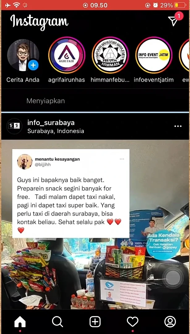 masuklah ke IG pribadi Anda