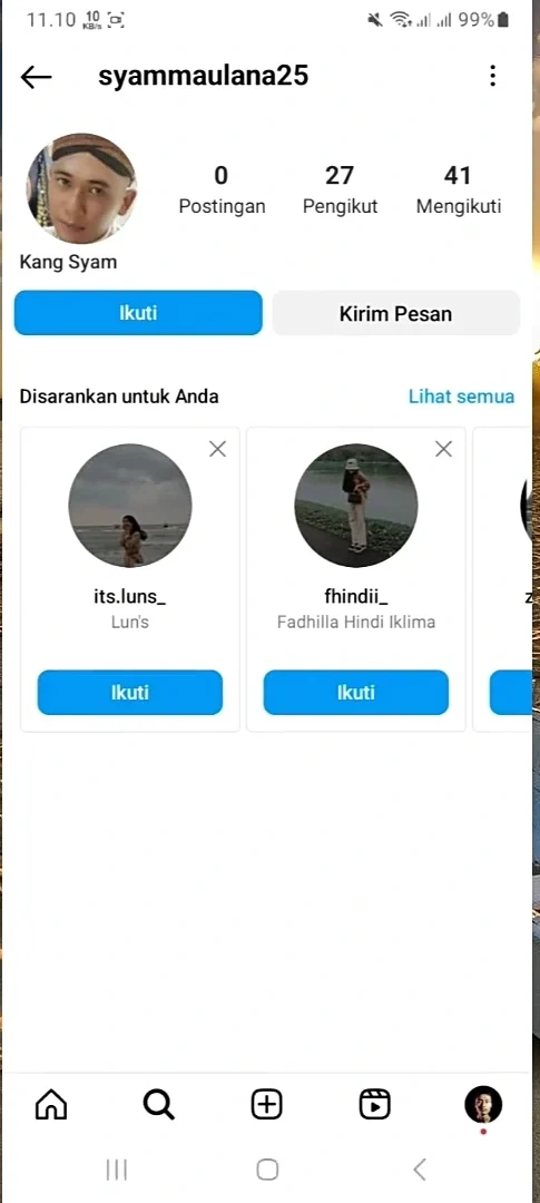 masuk ke IG fake