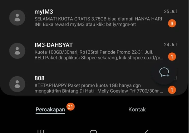 cara mengaktifkan data tri setelah registrasi