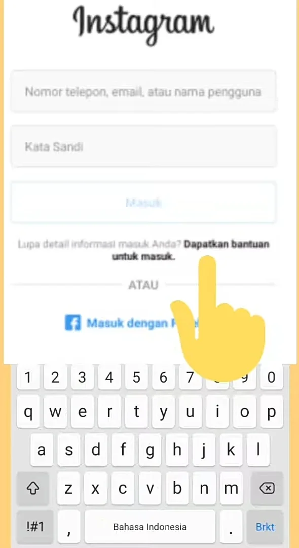 dapatkan bantuan untuk masuk