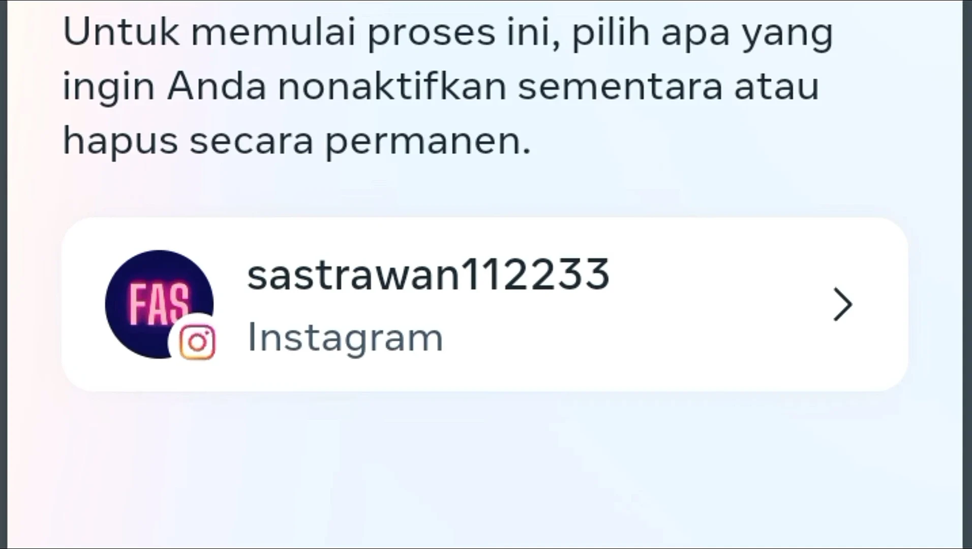 muncul nama akun IG