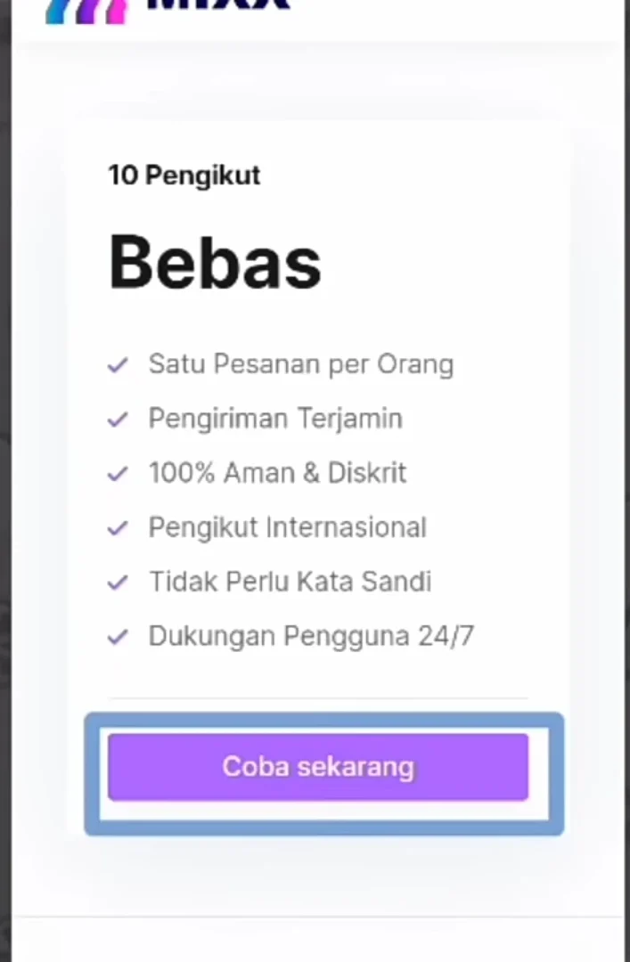 opsi coba sekarang