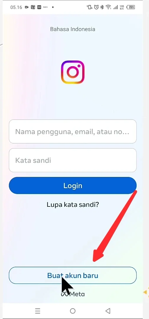 buat akun baru