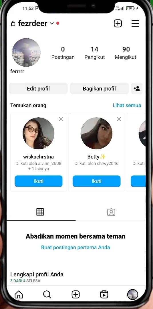 Profil akun Anda