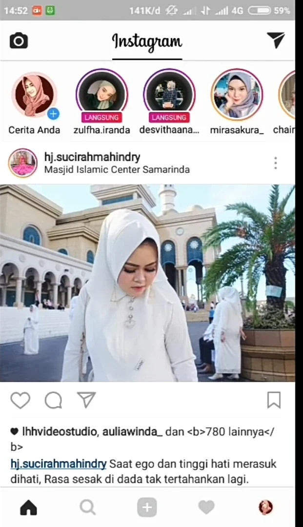 aplikasi IG Anda terbuka