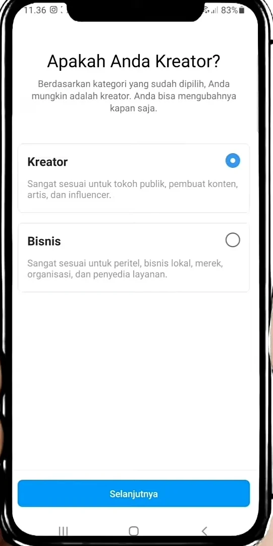 kreator atau bisnis