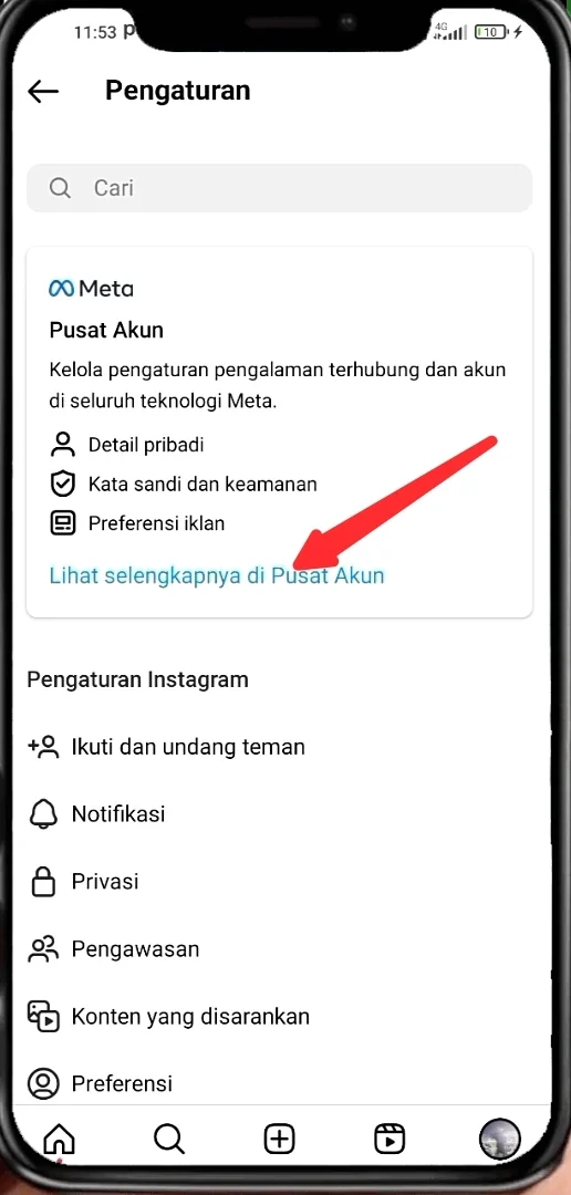 lihat selengkapnya di pusat akun