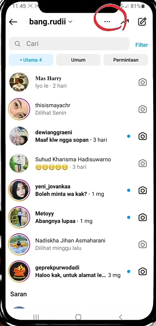 Klik saja titik tiga