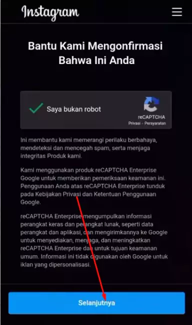 Akun Instagram Ditangguhkan