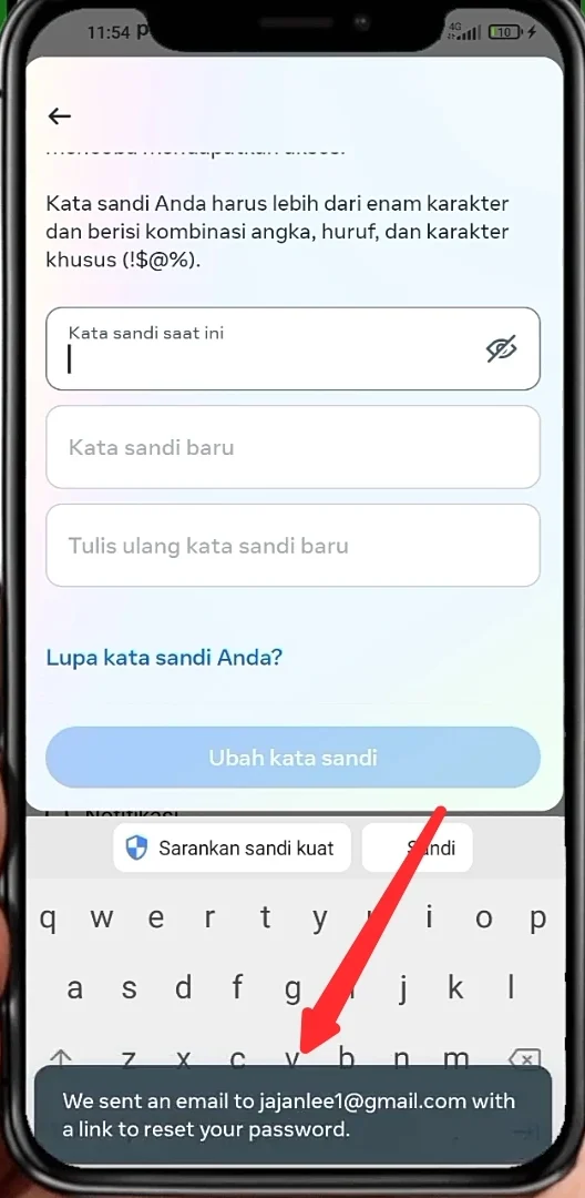 email dari Instagram